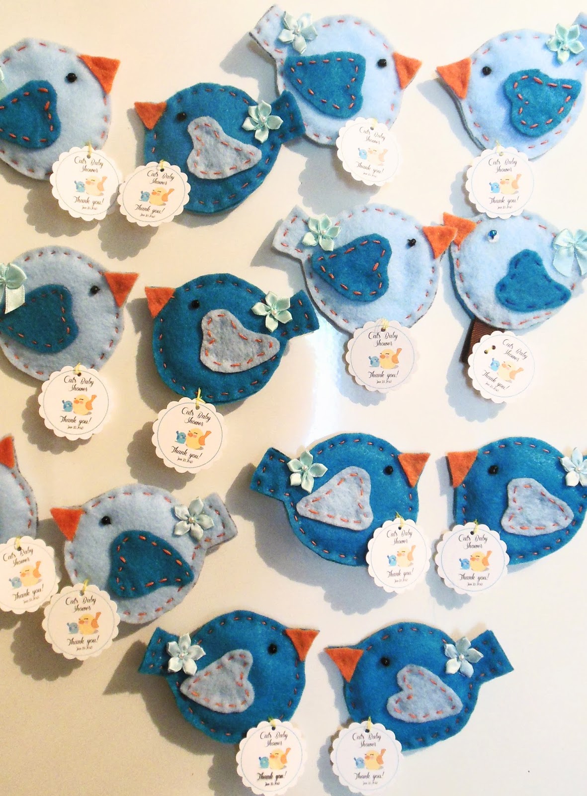 AnaSilkFlowers How to Make Felt Bird Crafts … for Boy Baby Showers...
