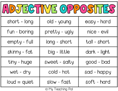 adjectives activity year 3