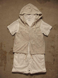 Engineered Garments "Sleeveless Knit Hoody - Floral Jacquard French Terry"