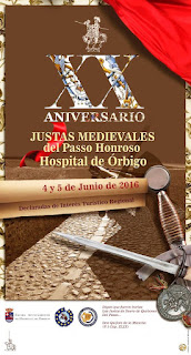 Cartel de las Justas Medievales en Hospital de Órbigo 2016, en León