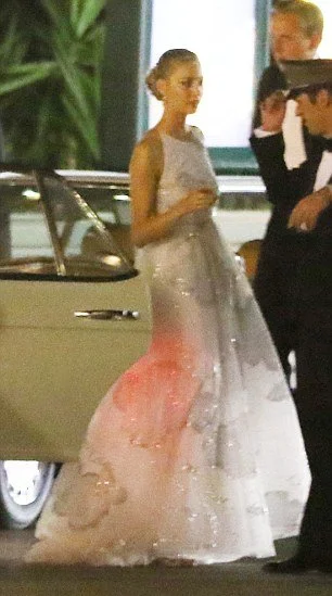 Pierre Casiraghi and Beatrice Borromeo married in a civil ceremony at the Monaco's Pink Palace in Monaco