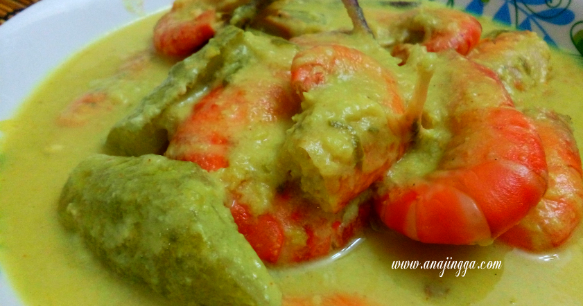 Gulai Udang Galah Masak Lemak Tempoyak - anajingga