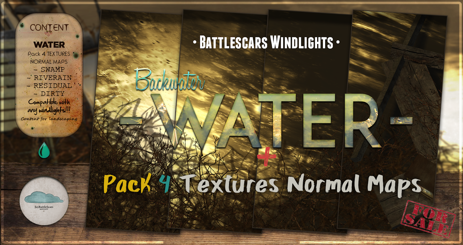 NEW RELEASE: Battlescars Windlights - WATER - BACKWATER 1.0 (PREMIUM)