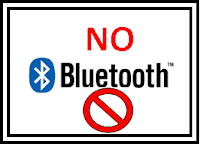 No Bluetooth sign