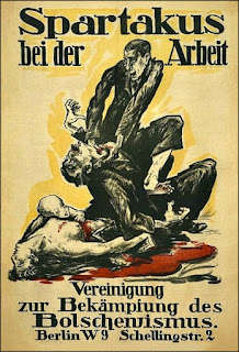 Almanya'daki Spartakistler Birliği karşıtı poster, 1919