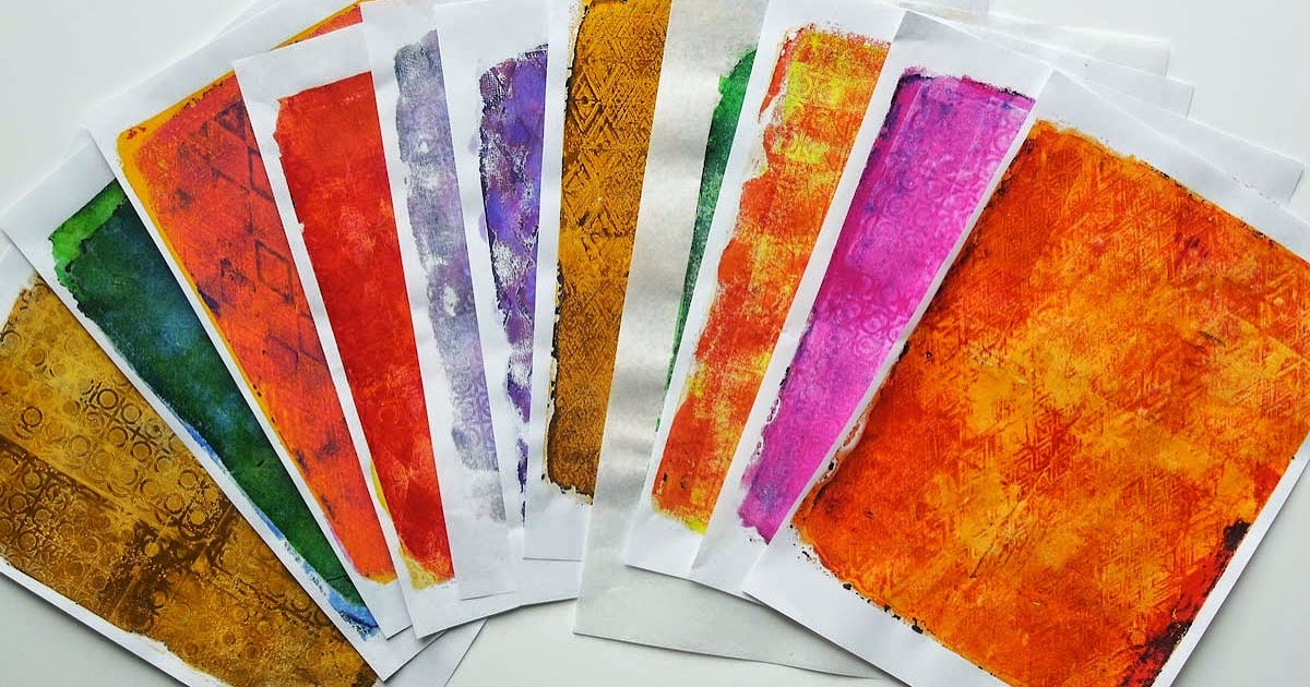 Inky Dinky Doodle Make Your Own Texture Foam Stamps for the Gelli Plate