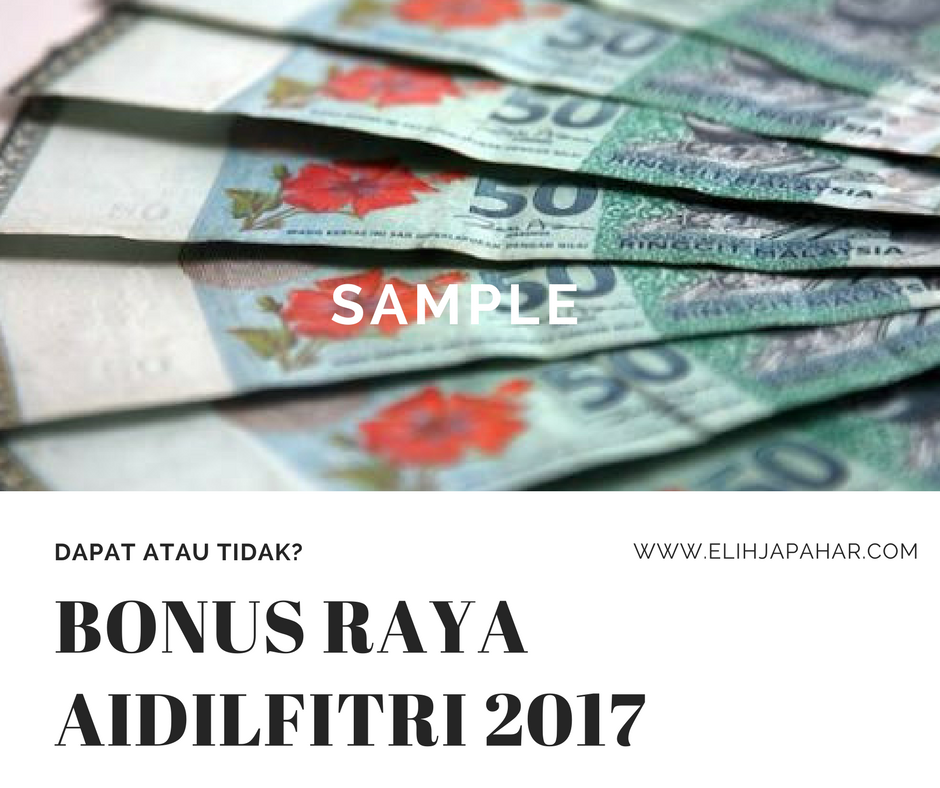 Bonus raya penjawat awam 2021