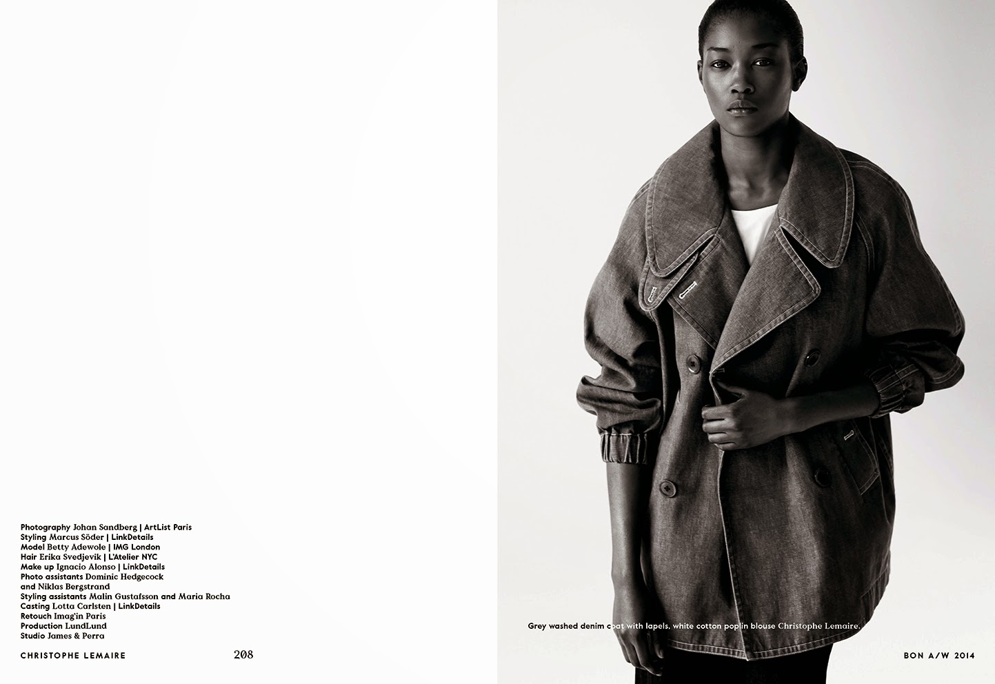 TE DORE: CHRISTOPHE LEMAIRE AND SARAH-LINH TRAN INTERVIEW FOR BON MAGAZINE