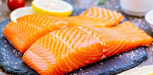 Gambar daging ikan Salmon segar dan bergizi