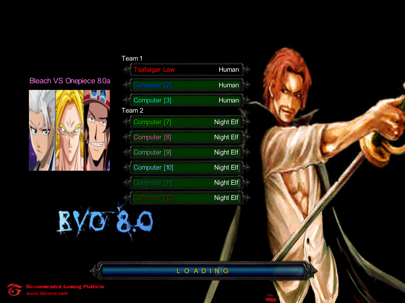 Warcraft 3 naruto vs dbz vs bleach