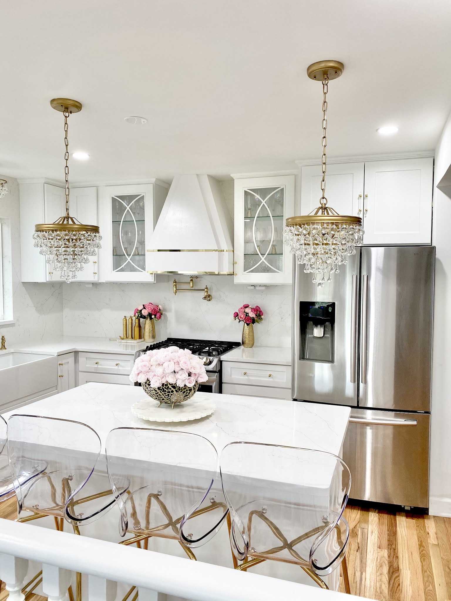 White and Gold Kitchen Reveal — PRETTY TWINKLE DESIGN