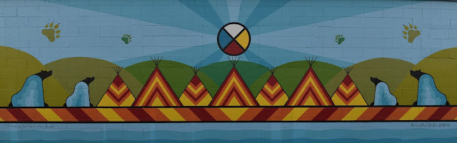 Fort Qu'Appelle Saskatchewan mural.