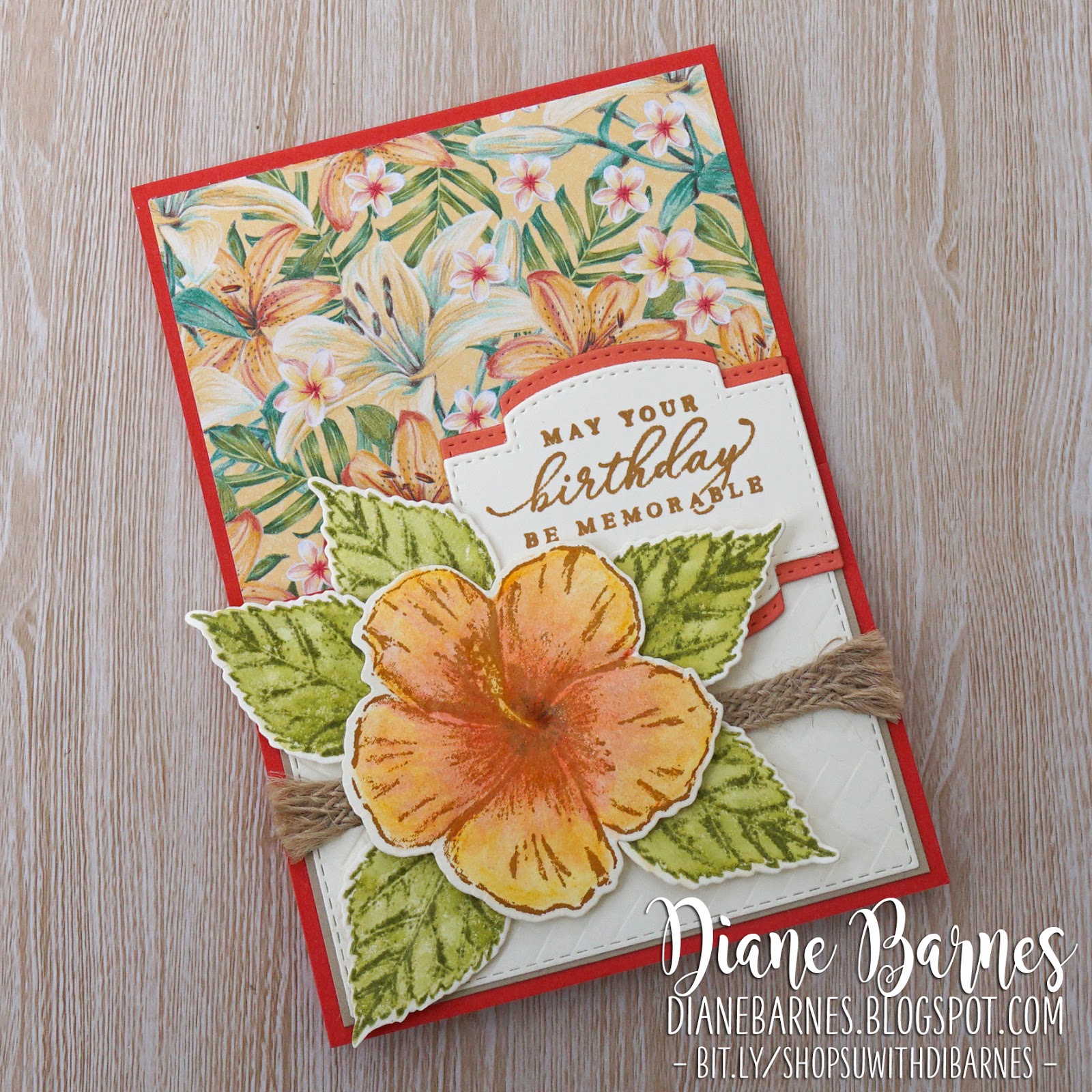 colour me happy: Timeless Tropical Birthday 2 - double easel card