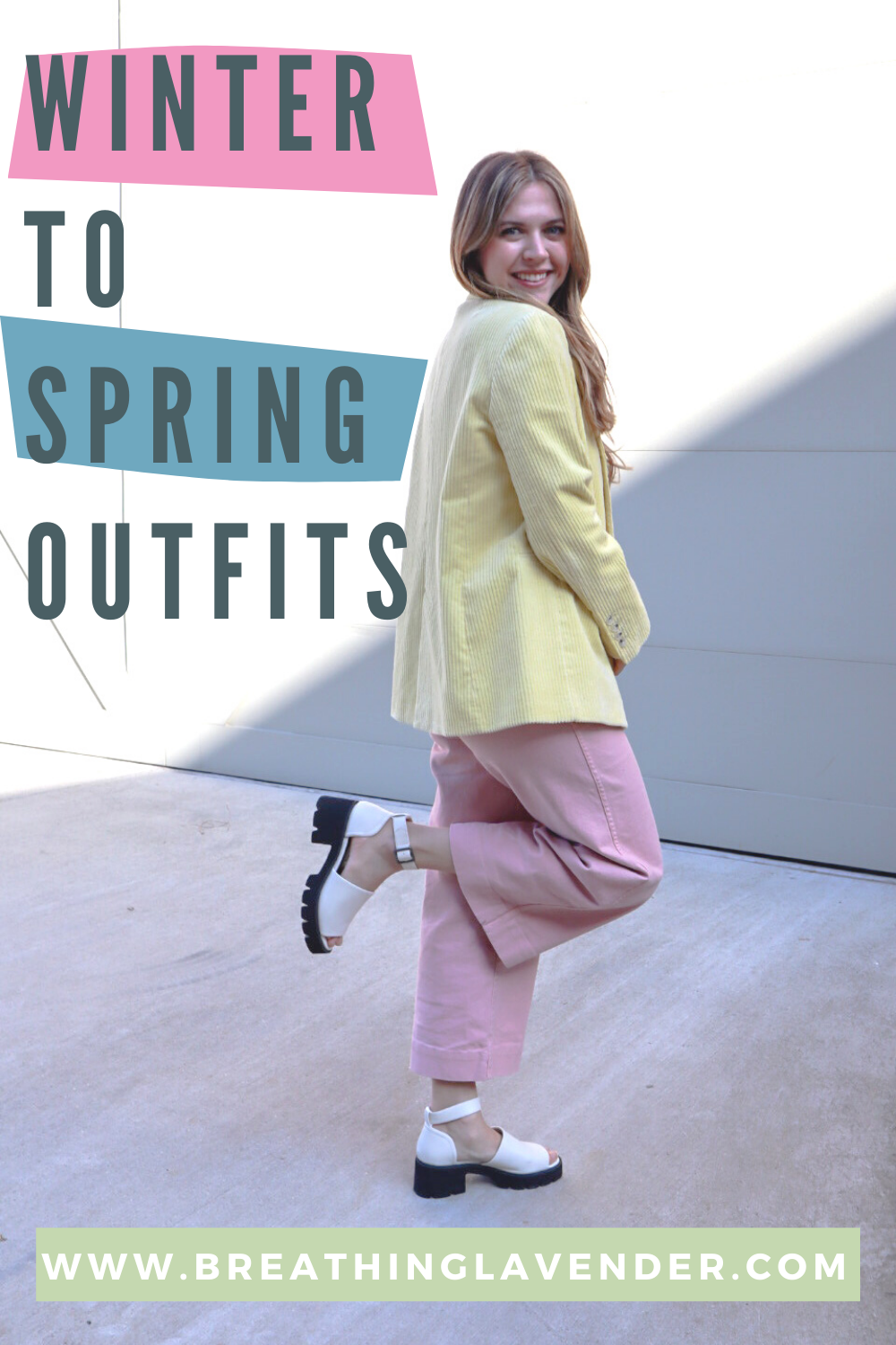 Winter to Spring Transition Outfits Breathing Lavender Fashion and