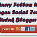 jQuery Follow Us Dengan Social Icons Untuk Blogger