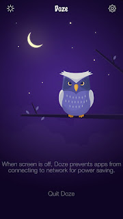 Doze Application Doze Application Home Screen