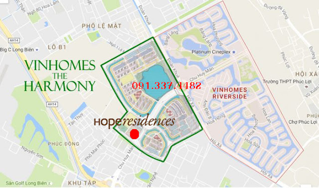 Vị trí Hope Residences Phúc Đồng – Vị trí chiến lược quận Long Biên