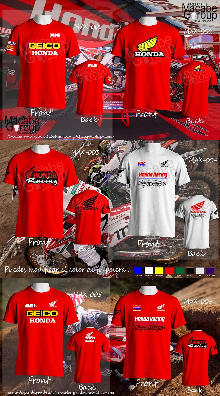 poleras de motocross