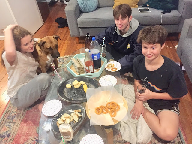 Scrag's Birthday "Mega-Feast" - we watched The Office a lot