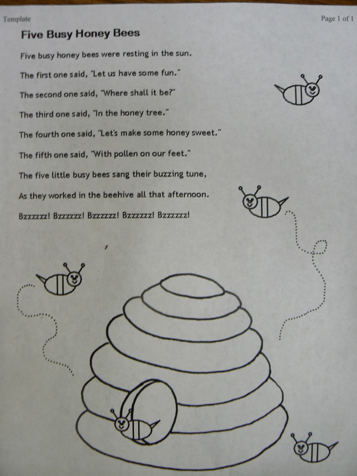Mrs. T's First Grade Class: Busy Buzzy Bee Books