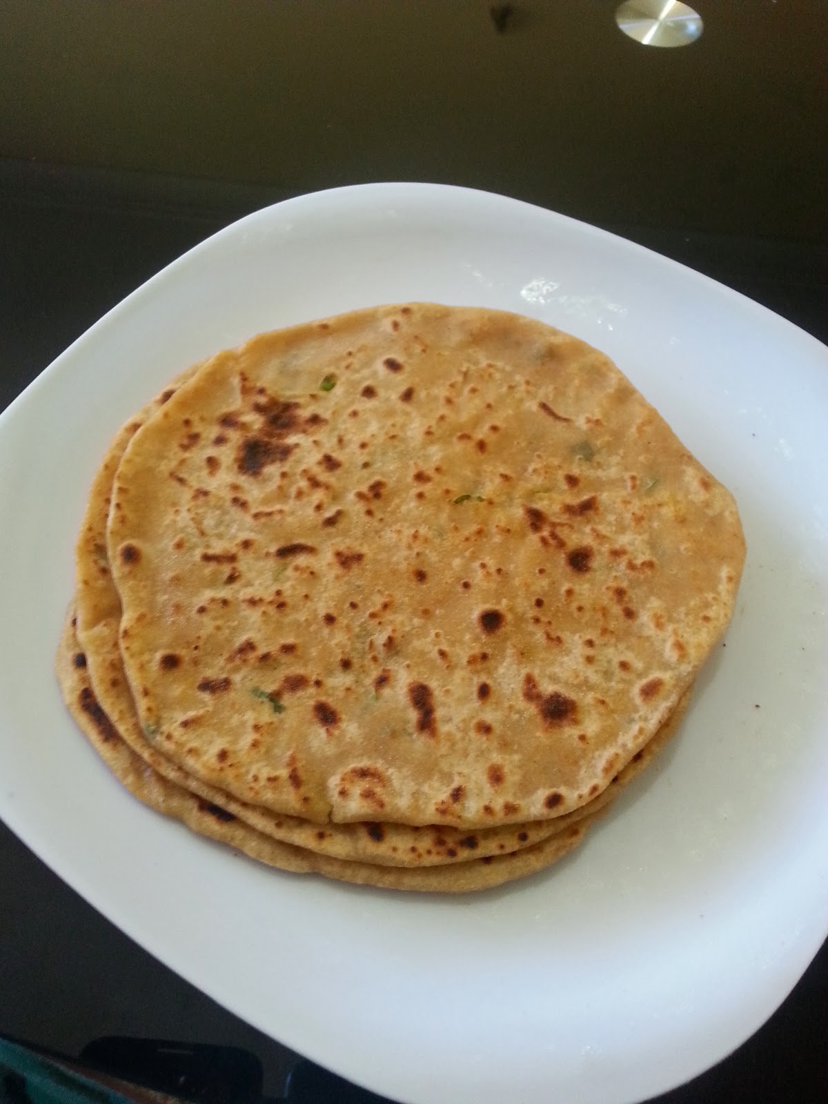 The Hot Pot Aloo Paratha Or Stuffed Potato Paratha.....