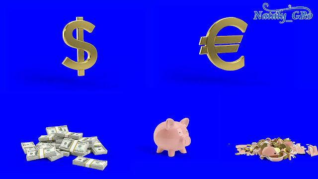 доллар евро хромакей футаж