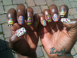 nails nail tribal african pattern afrocentric designs looks neon idea stylish kenyan princess jewelry soo done ever artist them want