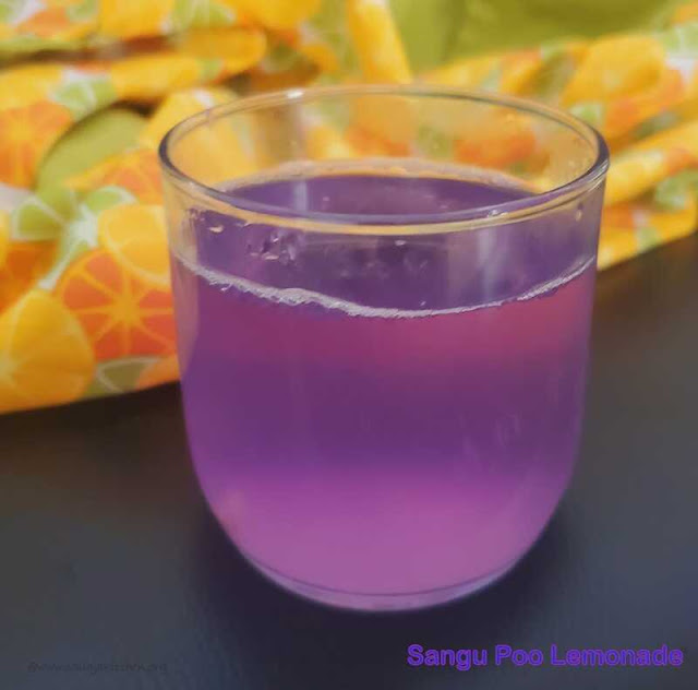 images of Blue Tea Recipe / Sangu Poo Tea / Clitoria Tea /  Blue Butterfly Pea Flower Tea