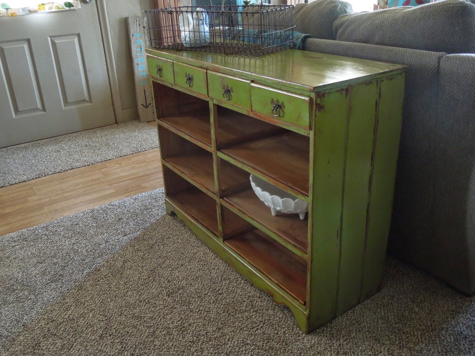 Tattered Lantern Small Green Dresser 95.00(dresser sold) Green Entry