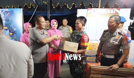 Kapolres Palopo dan Ketua Bhayangkari Kunjungi Pospam OPS Lilin Lipu 2019, Natal dan Tahun Baru 2020