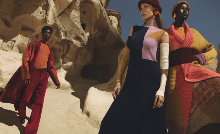 Missoni Fall Winter 2019 Campaign Featuring Bella Hadid And Adut Akech