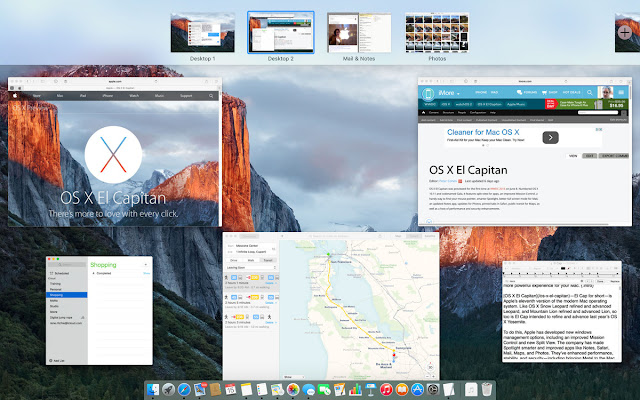 OS X 10.11 El Capitan mission control