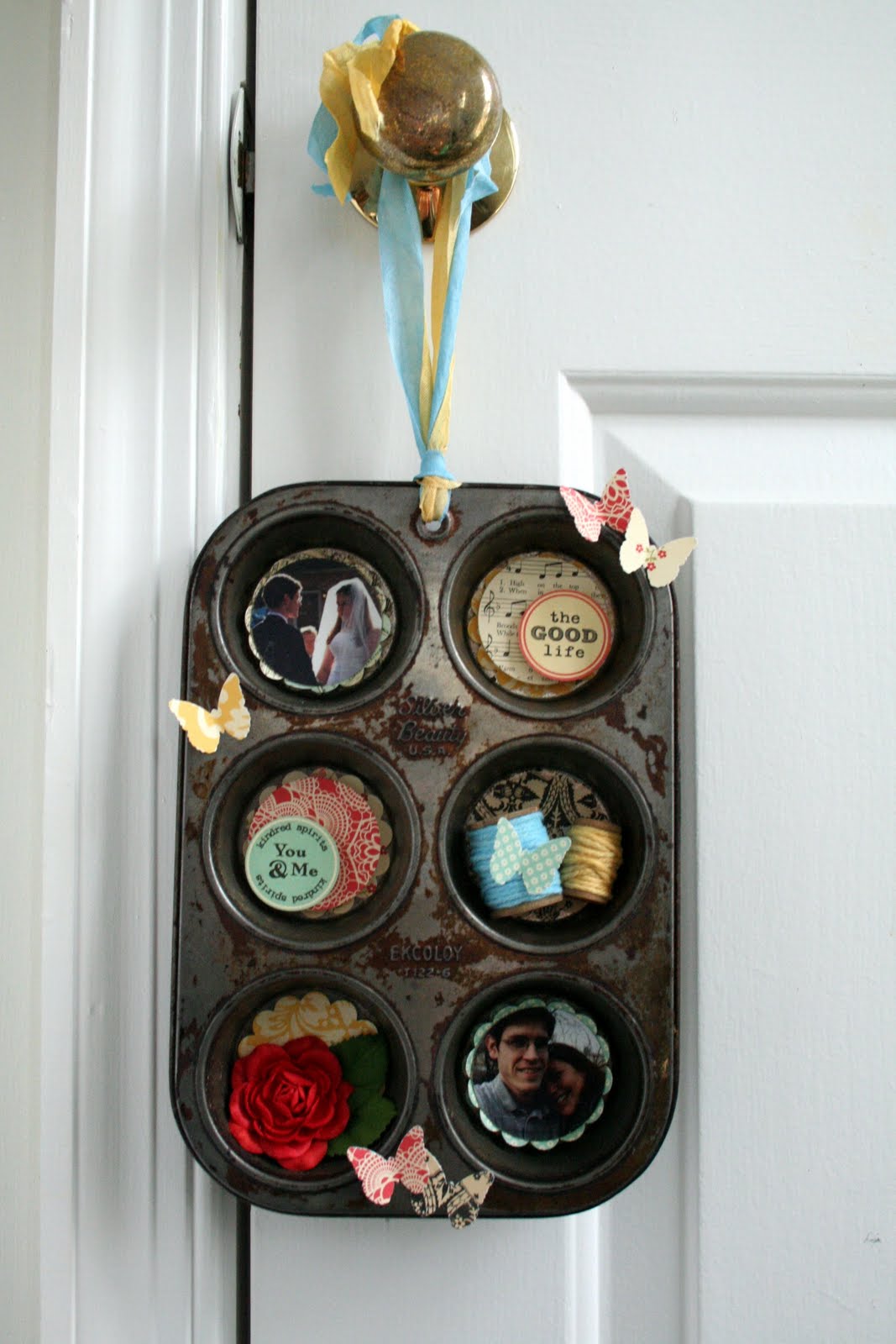 Bursts of Creativity Muffin Tin Wall Hanging