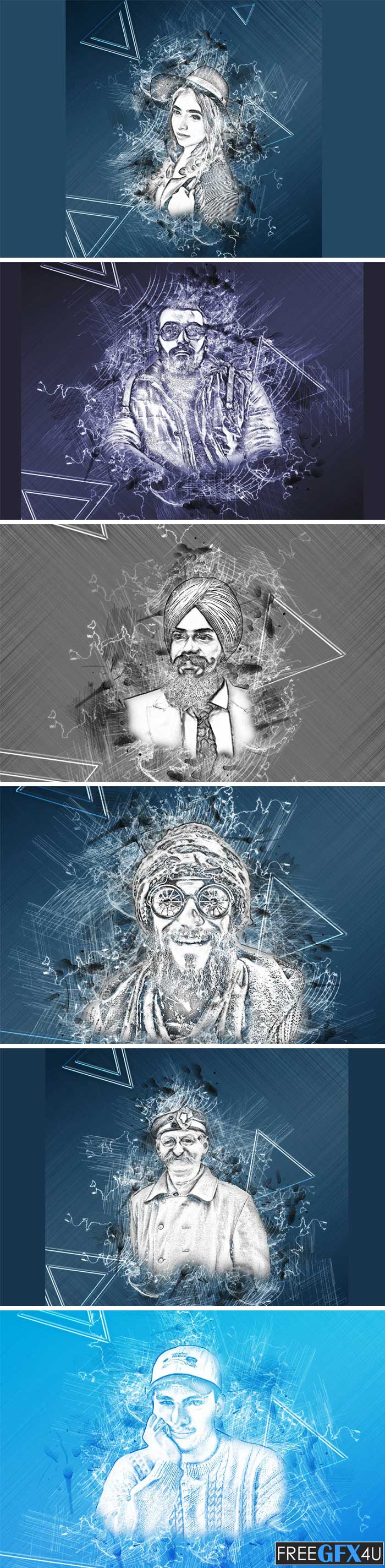 Artistic Sketch Photoshop Action