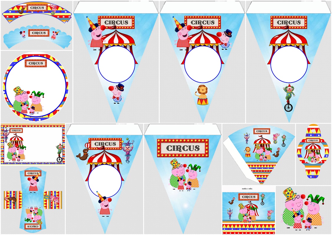 Peppa Pig Birthday Free Printable Cake Toppers. - Oh My Fiesta! in english