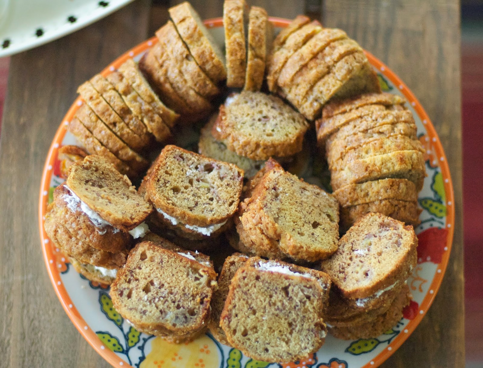 Banana Bread (Cream Cheese) Sandwiches from my home to yours