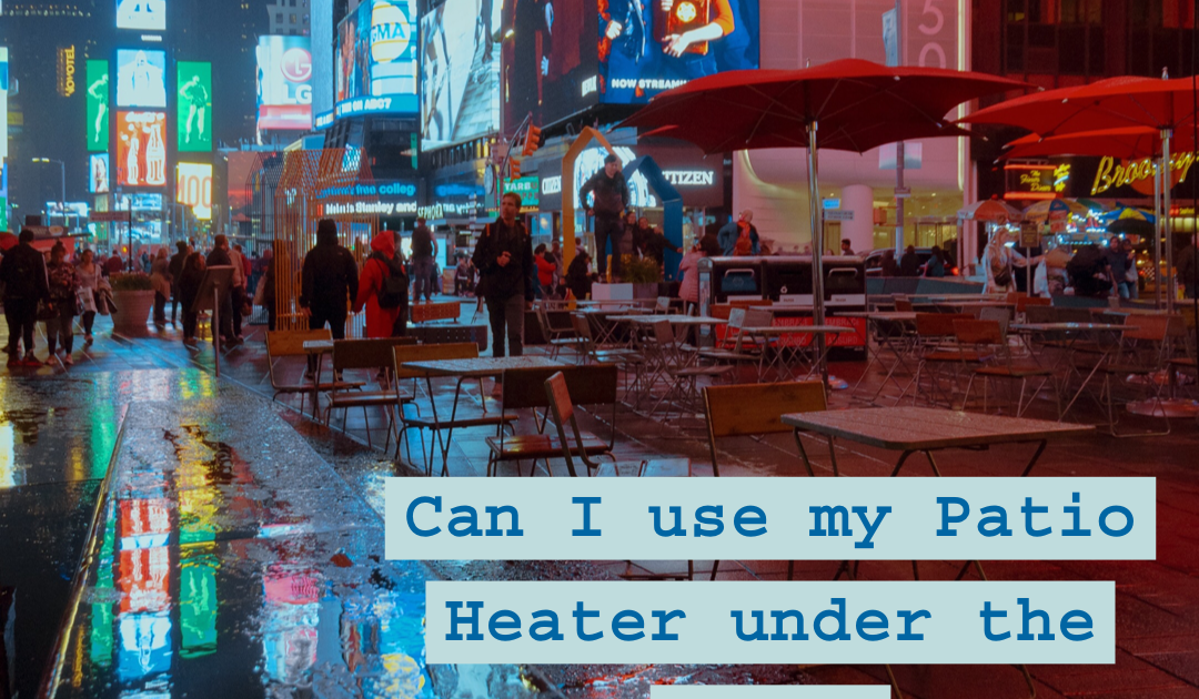 Can I use or leave my patio heaters under the rain?