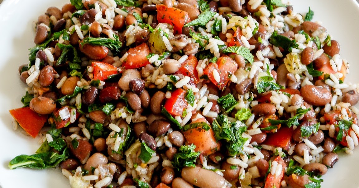 Rice and mixed beans salad with lemon and mint Tera Solara