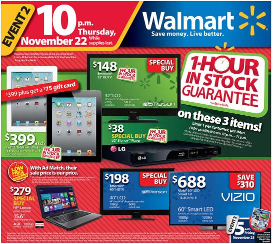 2012 Black Friday Walmart Deals: Tablets, Laptop, Smartphones - iTechwhiz™ Apple, Android ...