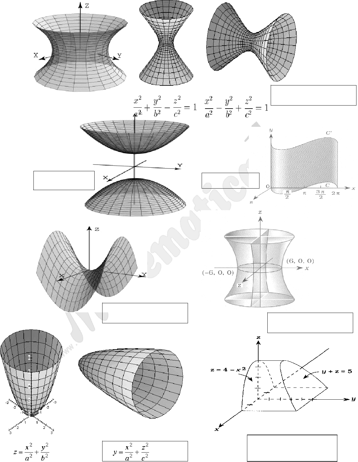 SUPERFICIES CUÁDRICAS EJERCICIOS RESUELTOS SUPERFICIES CUÁDRICAS EJERCICIOS RESUELTOS