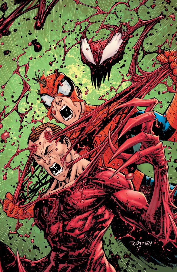 amazing spider man absolute carnage grendel cletus kasady peter parker red goblin norman osborn symbiote nick spencer ryan ottley marvel comics