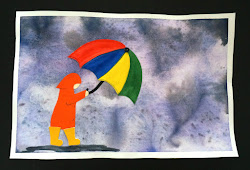 rainy watercolor april spring projects project watercolour woman artist paint showers fun grade rain painting crafts umbrella raining paper water