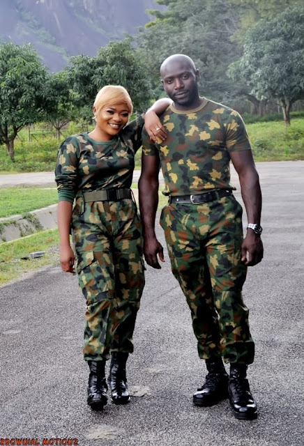 Lovely Pre-Wedding Photos Of A Soldier And His Corper Fiancée