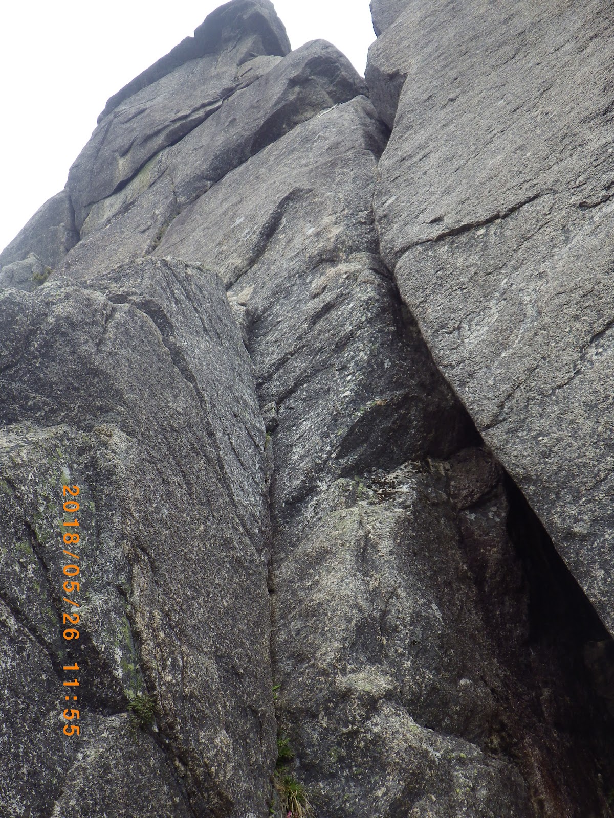 川崎柴笛クラブ 神奈川県 川崎市 山岳会 18 5 26 27 瑞牆山 大ヤスリ岩のハイピークルートの登攀