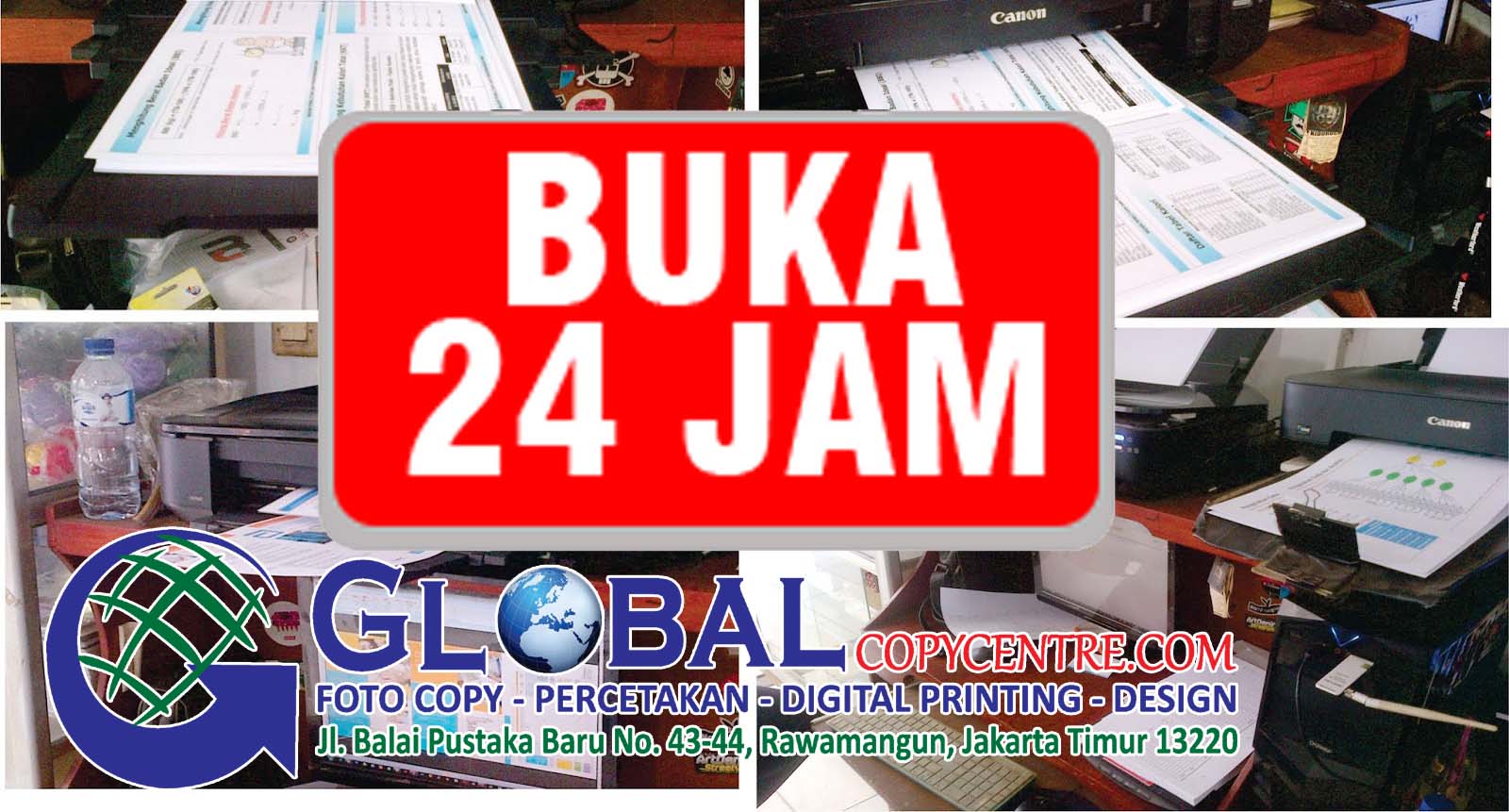Tempat, Jasa Print Murah Online 24 Jam Terdekat Global