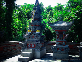 Beautiful Ethnic Shrine Buildings Of Balinese Temple At Tangguwisia Village, North Bali, Indonesia