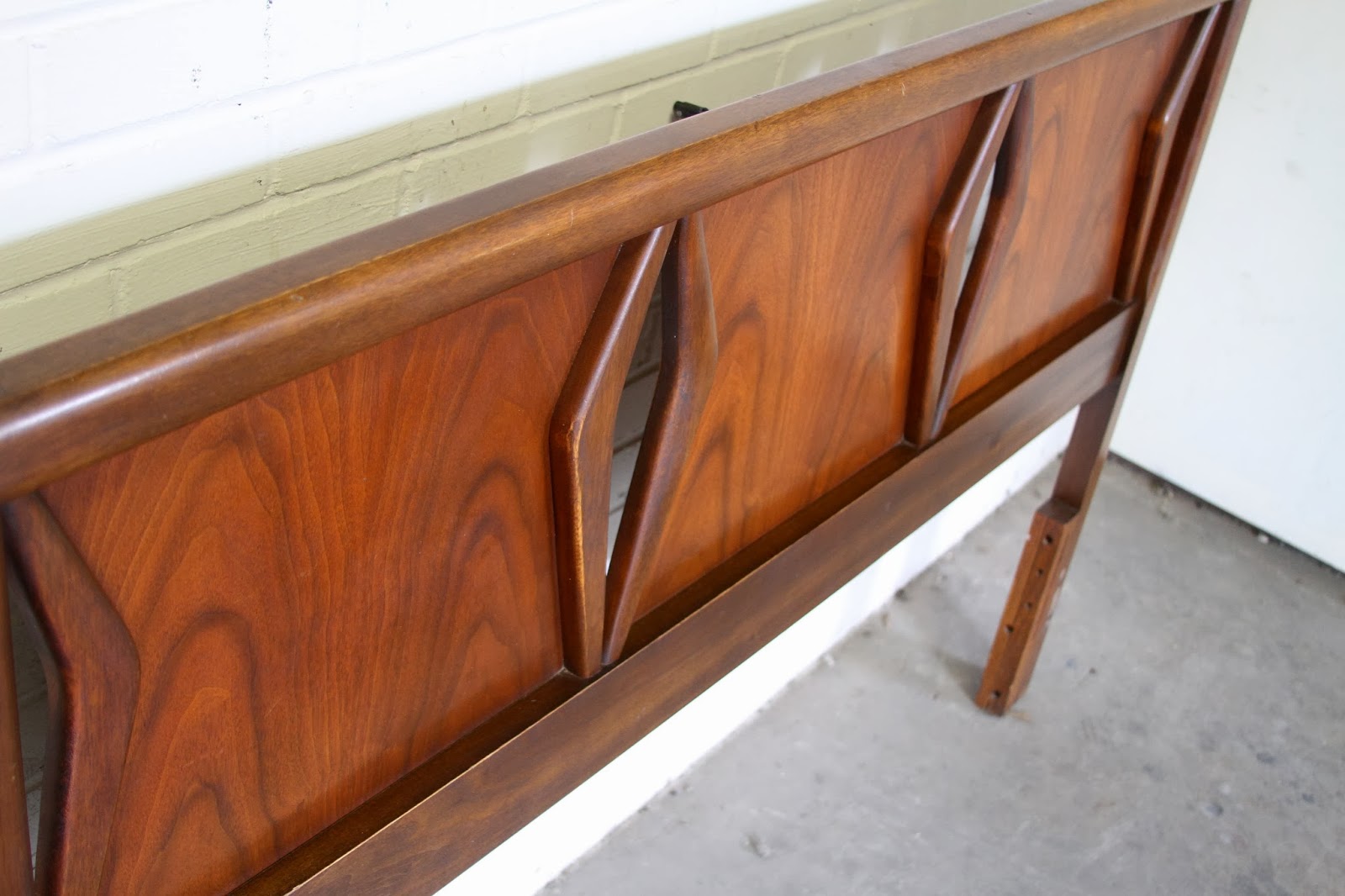 Hermans Steel Garage Mid Century Full/Queen Headboard