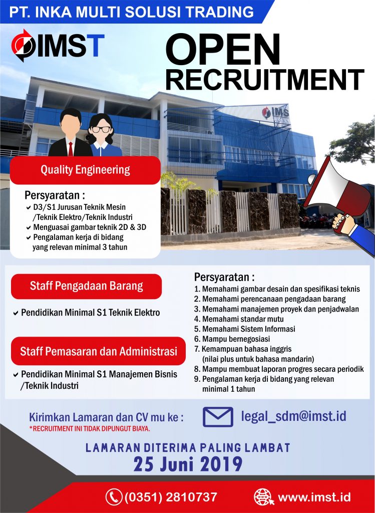 Terminalhrd Lowongan Kerja Inka Mutti Solusi Trading Juni 2019