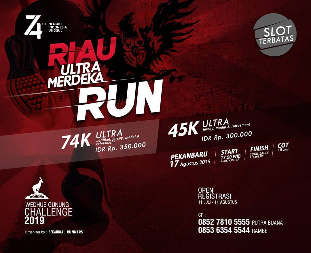 Riau Ultra Merdeka Run - Wedhus Gunung Challenge • 2019 Riau Ultra Merdeka Run - Wedhus Gunung Challenge • 2019