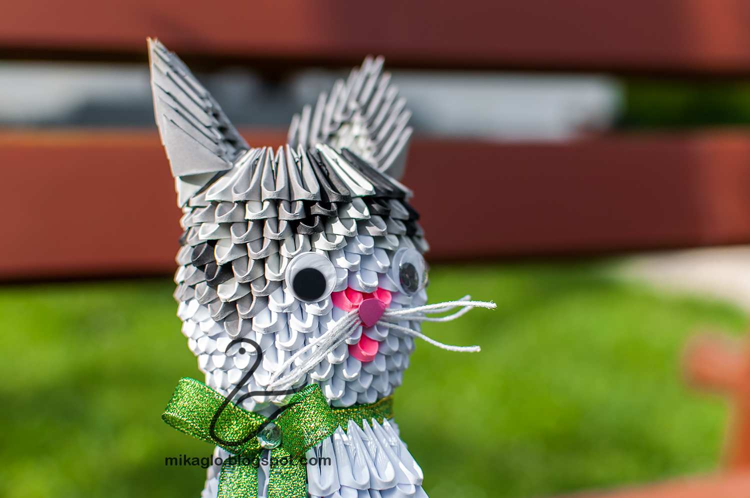 Origami 3d mikaglo 739. Kot z origami / 3d origami cat